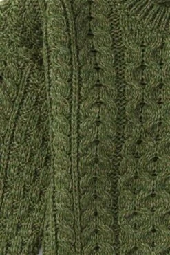 Kids Aran Jumper In Green -Fashion Clothing Accessories Store carraig donn kids aran jumper in green 574877