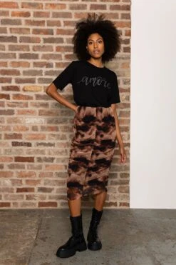 Kimora Skirt In Brown Print 15 Kimora Skirt In Brown Print -Fashion Clothing Accessories Store carraig donn kimora skirt in brown print 100755