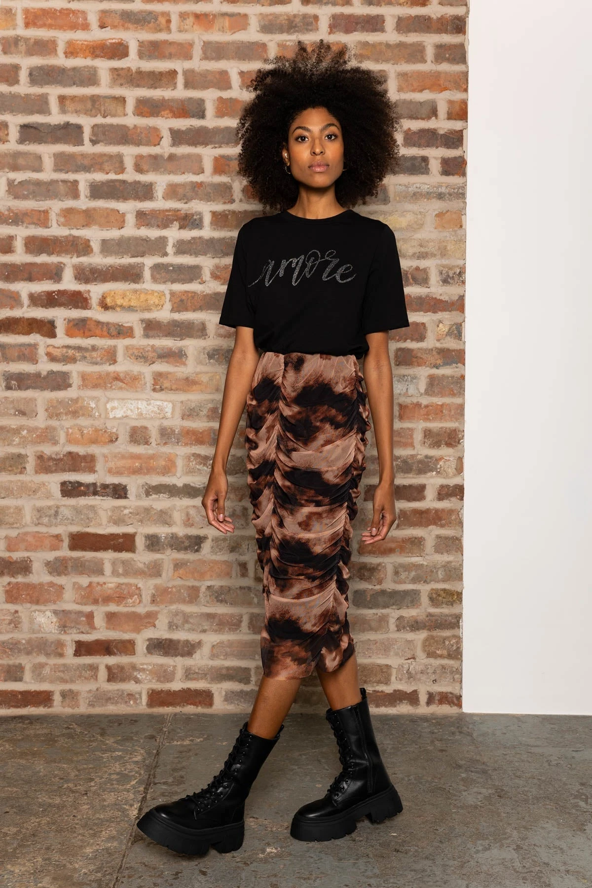 Kimora Skirt In Brown Print 9 Kimora Skirt In Brown Print - Image 7