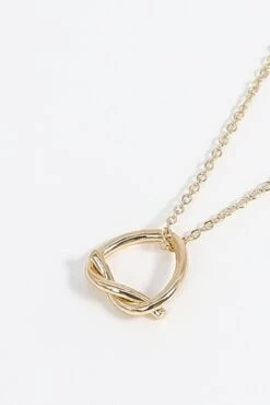 Knot Pendant In Gold