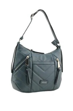 Laja Quilted Shoulder Bag In Navy -Fashion Clothing Accessories Store carraig donn laja quilted shoulder bag in navy 933598