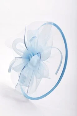 Large Blue Fascinator With Floral Bow -Fashion Clothing Accessories Store carraig donn large blue fascinator with floral bow 887134