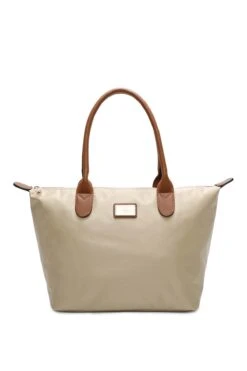 Fashion Clothing Accessories Store 8 Large Weekender Bag In Beige