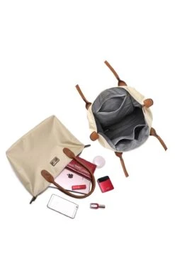 Large Weekender Bag In Beige -Fashion Clothing Accessories Store carraig donn large weekender bag in beige 259417