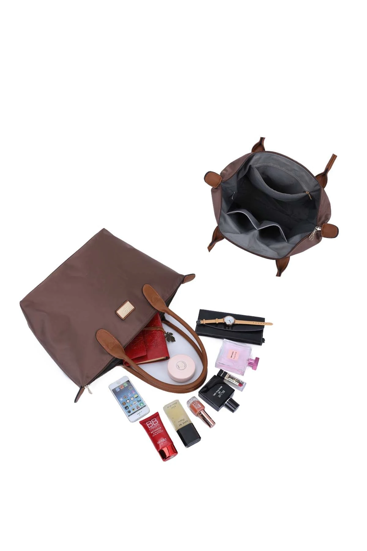 Large Weekender Bag In Brown 6 Large Weekender Bag In Brown - Image 4