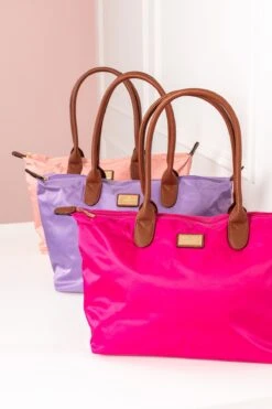 Large Weekender Bag In Fuchsia -Fashion Clothing Accessories Store carraig donn large weekender bag in fuchsia 623803
