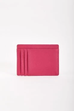 Leather Card Holder In Fuchsia 8 Leather Card Holder In Fuchsia -Fashion Clothing Accessories Store carraig donn leather card holder in fuchsia 530498