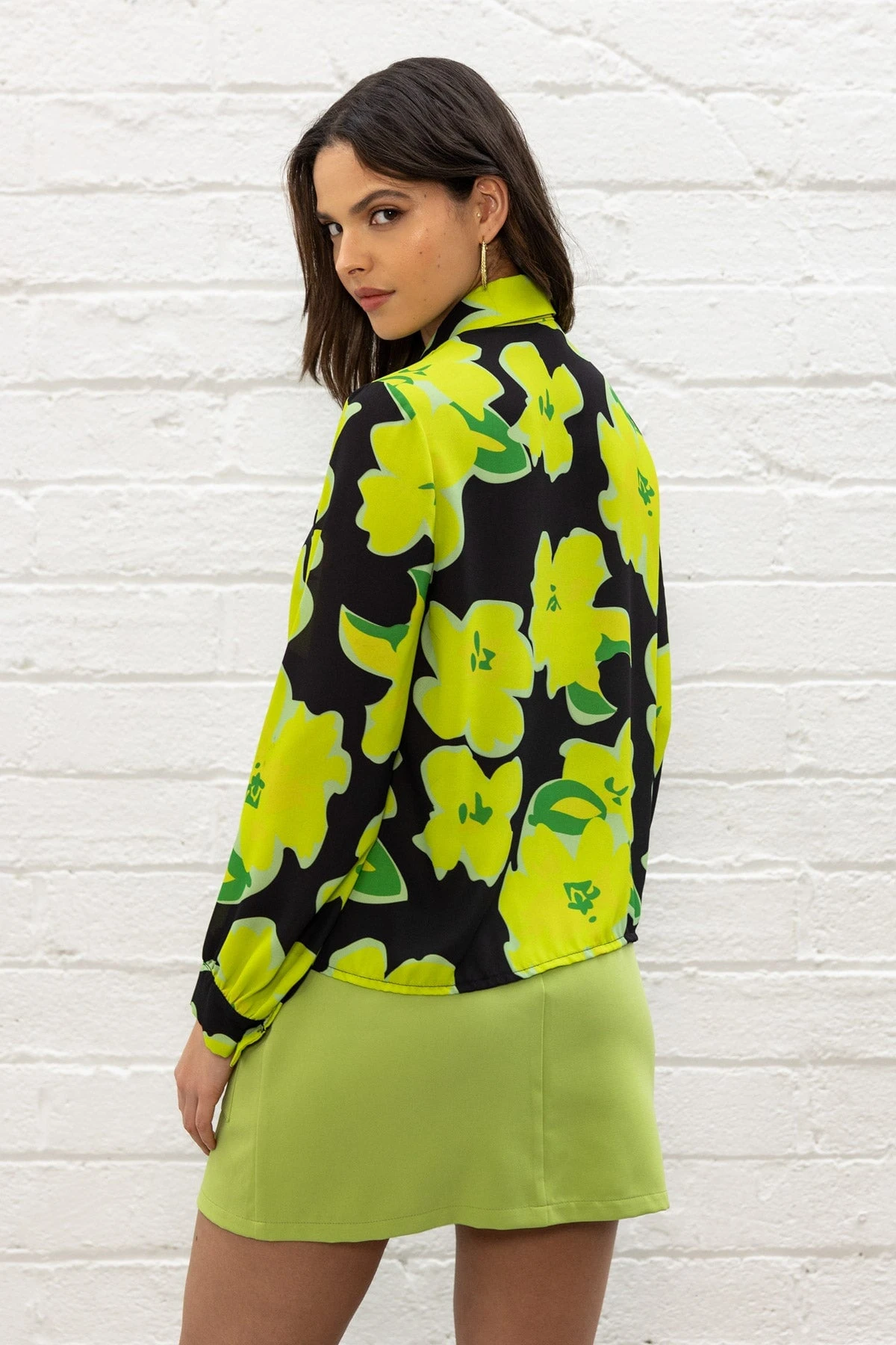 Lime Green Mini Skirt 5 Lime Green Mini Skirt - Image 3