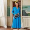 Lisa Blue Midi Dress -Fashion Clothing Accessories Store carraig donn lisa blue midi dress 115192