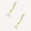 Long Diamante Drop Earrings -Fashion Clothing Accessories Store carraig donn long diamante drop earrings 478132