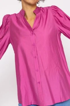 Long Sleeve Spring Blouse In Pink -Fashion Clothing Accessories Store carraig donn long sleeve spring blouse in pink 674519