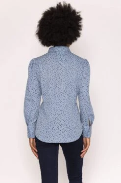 Longline Shirt In Blue 7 Longline Shirt In Blue -Fashion Clothing Accessories Store carraig donn longline shirt in blue 184947