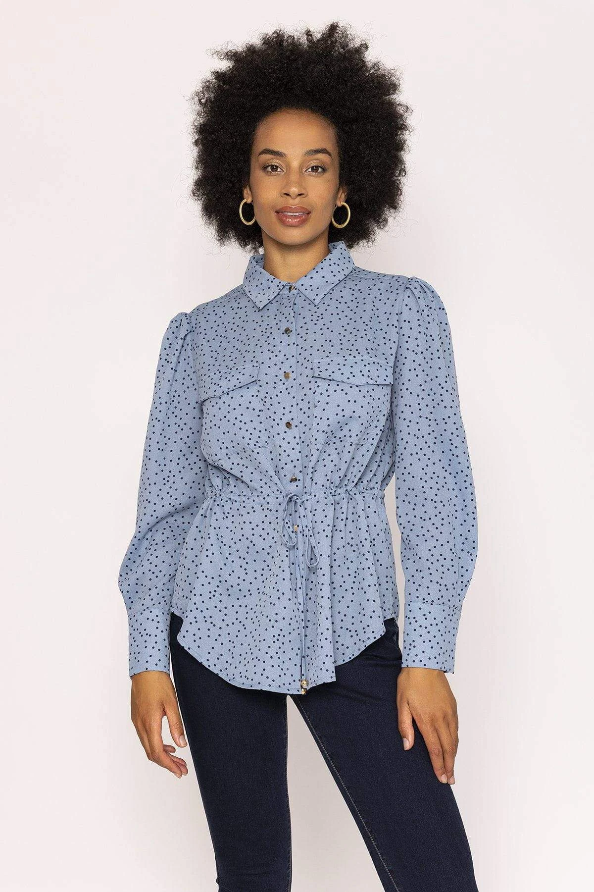 Longline Shirt In Blue 3 Longline Shirt In Blue