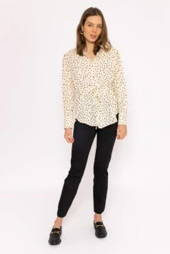 Longline Tie Shirt In Mono 8 Longline Tie Shirt In Mono -Fashion Clothing Accessories Store carraig donn longline tie shirt in mono 445004