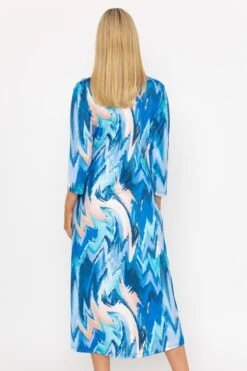 Louisa Midi Dress In Blue 9 Louisa Midi Dress In Blue -Fashion Clothing Accessories Store carraig donn louisa midi dress in blue 708396