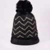 Lurex Stripe Beanie In Black -Fashion Clothing Accessories Store carraig donn lurex stripe beanie in black 735650