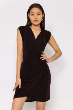 Lurex Tammy Dress In Red -Fashion Clothing Accessories Store carraig donn lurex tammy dress in red 941626