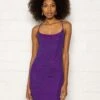 Maddy Mini Dress In Purple