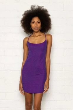 Maddy Mini Dress In Purple