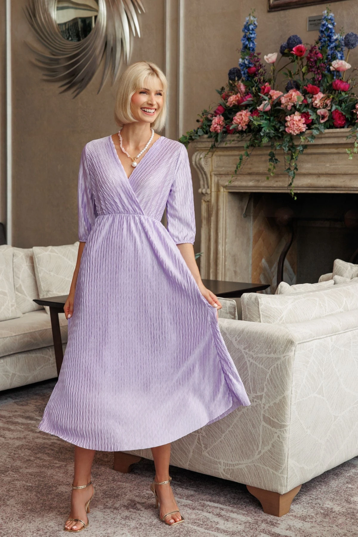 Melissa Lilac Midi Dress 5 Melissa Lilac Midi Dress - Image 3