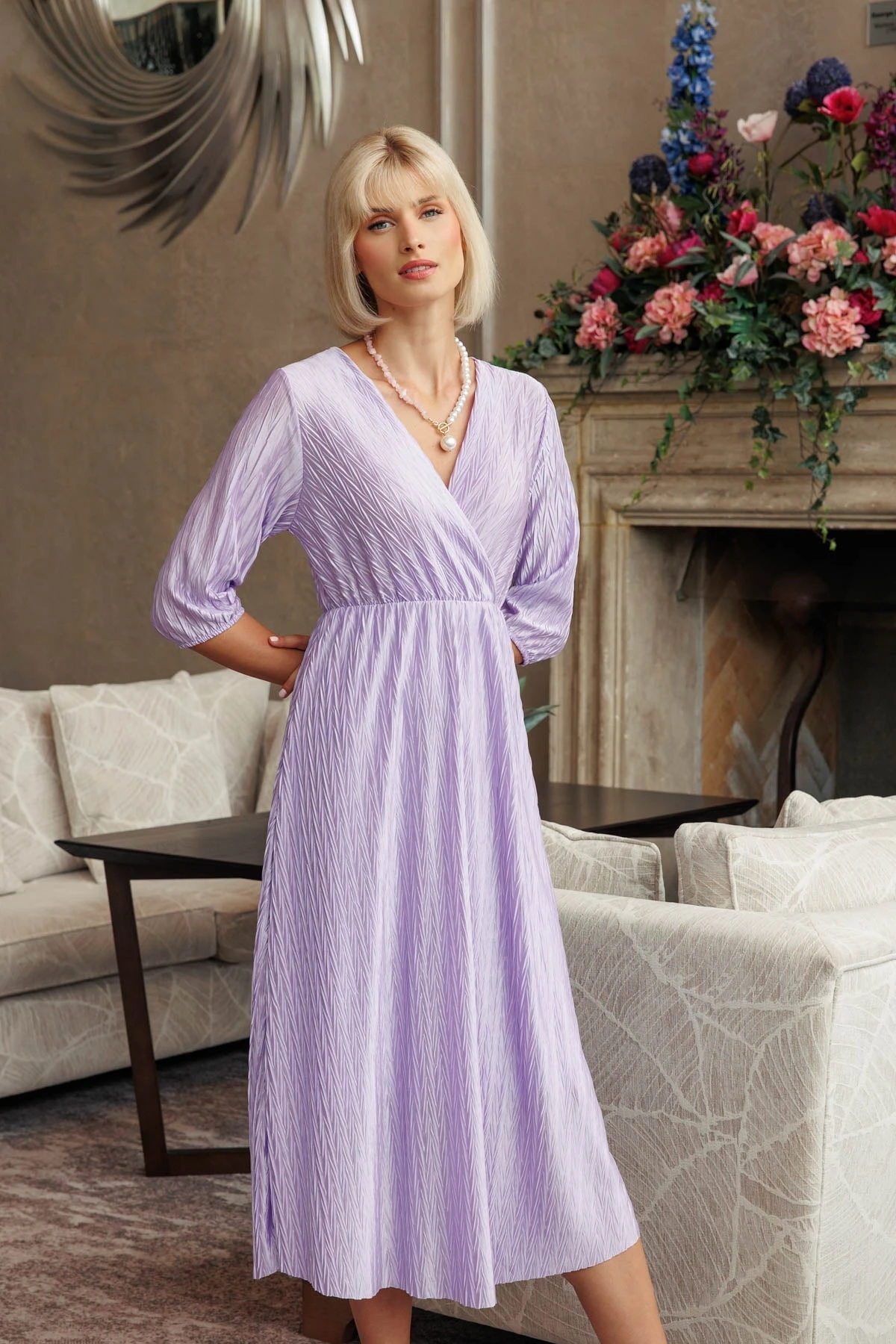 Melissa Lilac Midi Dress 3 Melissa Lilac Midi Dress