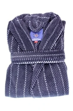 Mens Luxury Dressing Gown In Charcoal -Fashion Clothing Accessories Store carraig donn mens luxury dressing gown in charcoal 135354