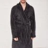 Mens Luxury Dressing Gown In Charcoal -Fashion Clothing Accessories Store carraig donn mens luxury dressing gown in charcoal 588878