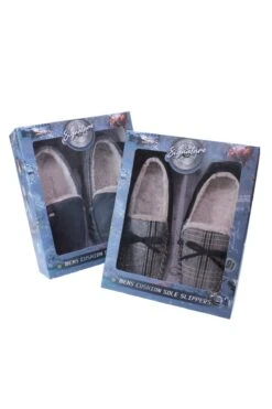 Mens Luxury Moccasin Slippers In Tweed -Fashion Clothing Accessories Store carraig donn mens luxury moccasin slippers in tweed 405719