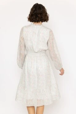 Mia Midi Dress In White Print -Fashion Clothing Accessories Store carraig donn mia midi dress in white print 160804