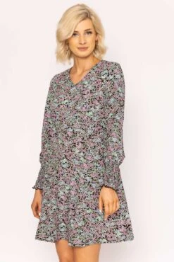Vero Moda Mollie Dress In Green Print -Fashion Clothing Accessories Store carraig donn mollie dress in green print 172977