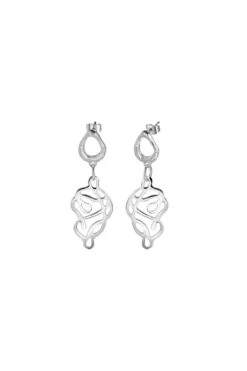 Molten Knot Drop Earrings