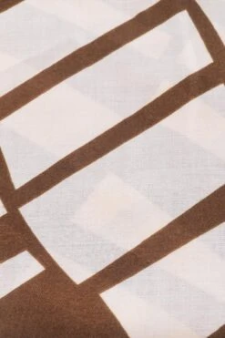 Mono Print Scarf In Brown -Fashion Clothing Accessories Store carraig donn mono print scarf in brown 865017