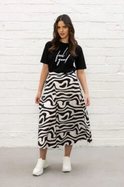 Mono Sateen Midi Skirt -Fashion Clothing Accessories Store carraig donn mono sateen midi skirt 697808