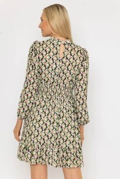 Nadia Mini Dress In Khaki Print -Fashion Clothing Accessories Store carraig donn nadia mini dress in khaki print 257507