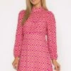Nadia Mini Dress In Pink Print