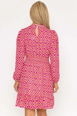 Nadia Mini Dress In Pink Print -Fashion Clothing Accessories Store carraig donn nadia mini dress in pink print 951250