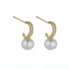Nalani Gold Pearl Earrings -Fashion Clothing Accessories Store carraig donn nalani gold pearl earrings 496440