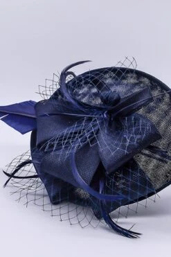 Navy Hairband Net & Feather Fascinator 9 Navy Hairband Net & Feather Fascinator -Fashion Clothing Accessories Store carraig donn navy hairband net feather fascinator 468649