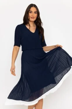 Navy Michaela Dress -Fashion Clothing Accessories Store carraig donn navy michaela dress 617697