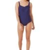 Navy Pleated Swimsuit -Fashion Clothing Accessories Store carraig donn navy pleated swimsuit 196645
