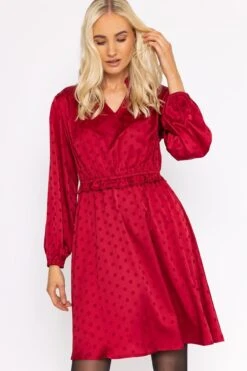 Nicola Dress In Red -Fashion Clothing Accessories Store carraig donn nicola dress in red 116040