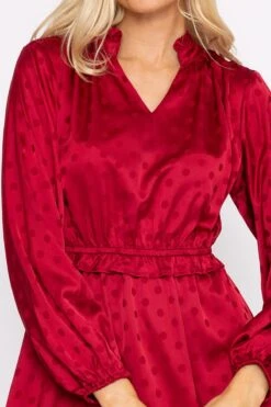 Nicola Dress In Red -Fashion Clothing Accessories Store carraig donn nicola dress in red 840122