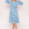 Norah Dress In Blue Print -Fashion Clothing Accessories Store carraig donn norah dress in blue print 269109
