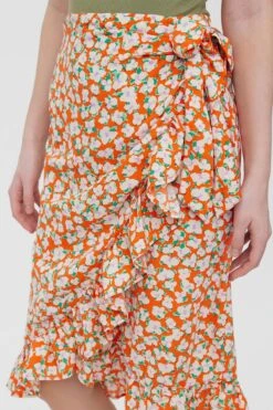 Vero Moda Olea Skirt In Red Print -Fashion Clothing Accessories Store carraig donn olea skirt in red print 137742
