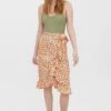Vero Moda Olea Skirt In Red Print -Fashion Clothing Accessories Store carraig donn olea skirt in red print 182552