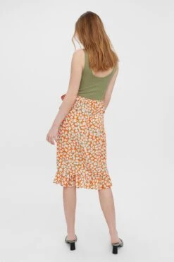 Vero Moda Olea Skirt In Red Print -Fashion Clothing Accessories Store carraig donn olea skirt in red print 789327