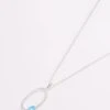 Oval Pendant With Blue Stone -Fashion Clothing Accessories Store carraig donn oval pendant with blue stone 596514