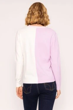 Panel Knit In Lilac -Fashion Clothing Accessories Store carraig donn panel knit in lilac 763189