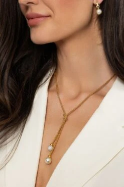 Pearl Lariat Necklace