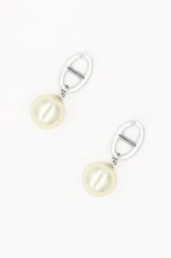 Pearl Link Earrings - Soul Special -Fashion Clothing Accessories Store carraig donn pearl link earrings soul special 508423